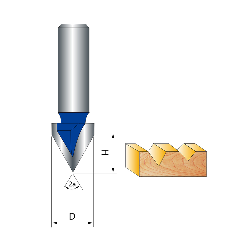 “V”型槽钻头